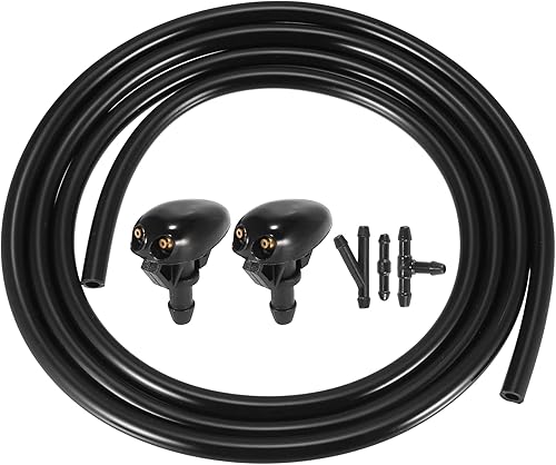 ACROPIX Kit de pulverizador de boquilla para limpiaparabrisas delantero para Nissan Frontier con manguera de líquido de 6.6 ft - Paquete de 6