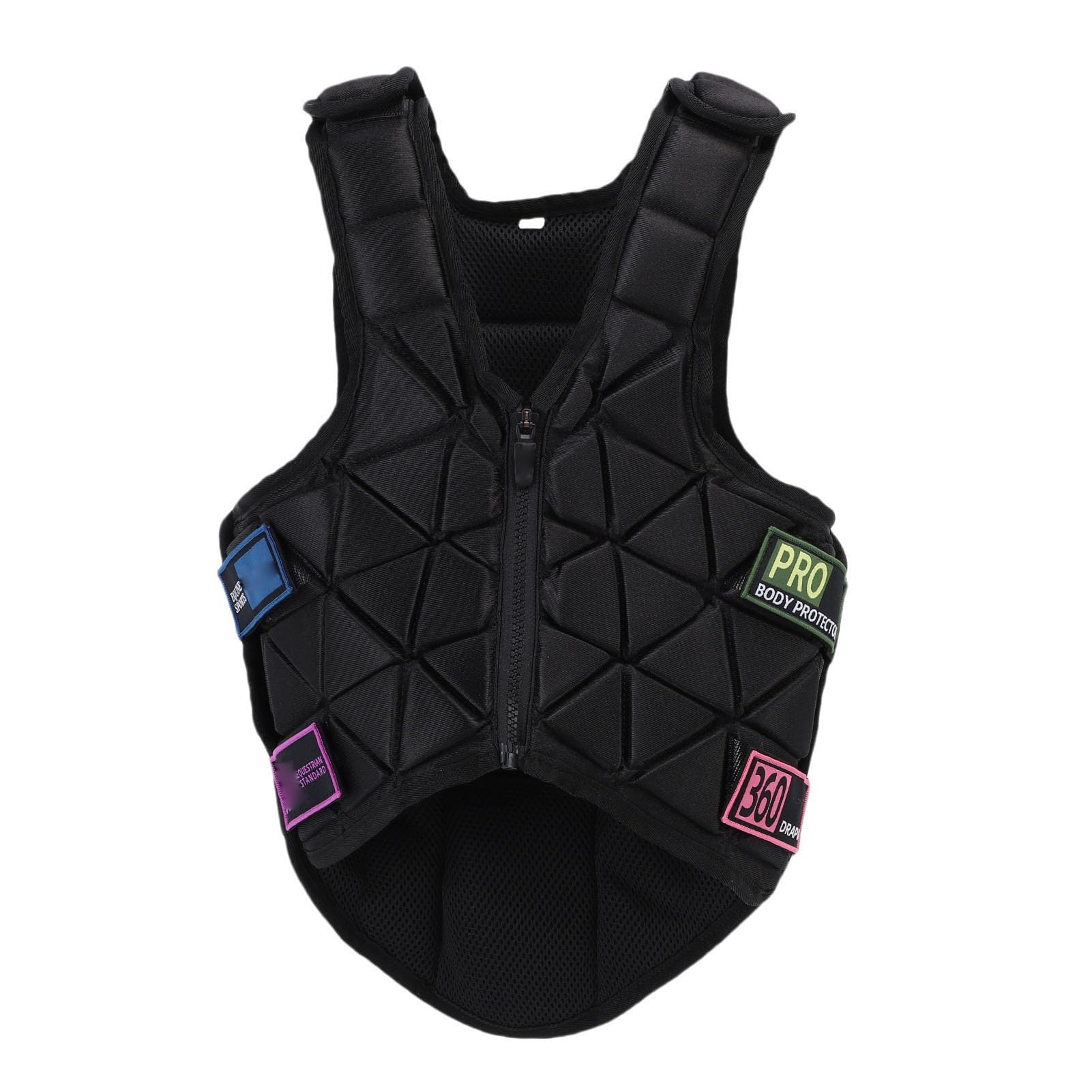 Tonysa Chaleco Protector Ecuestre Absorción de Impactos para Niños Niñas Entrenamiento de Equitación Unisex Poliéster