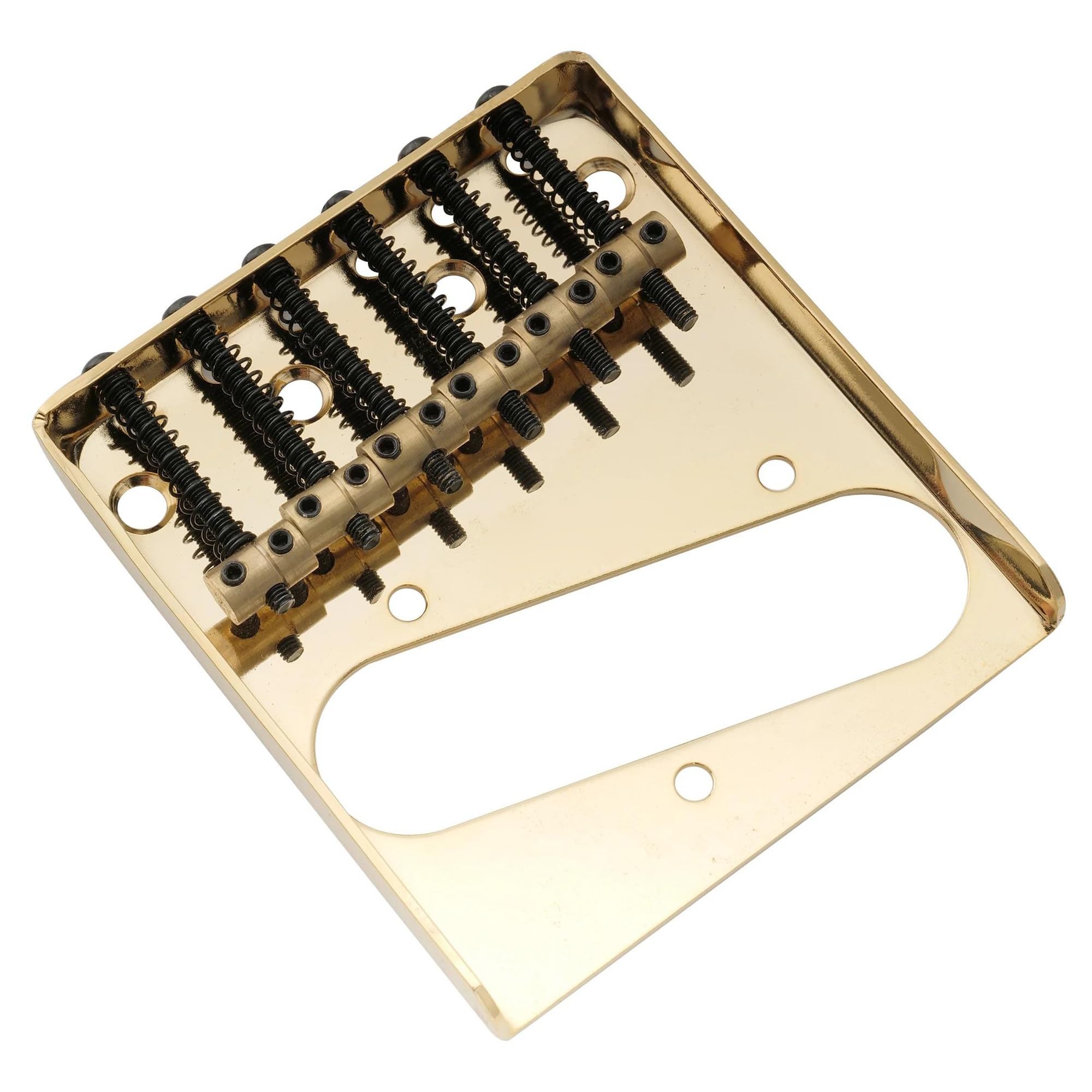 Mostek Gitarowy Mostek Do Gitary Elektrycznej 54 Mm W Stylu Vintage Z 6 Częściami Zamiennymi Mosiężnych Siodełek(Gold)