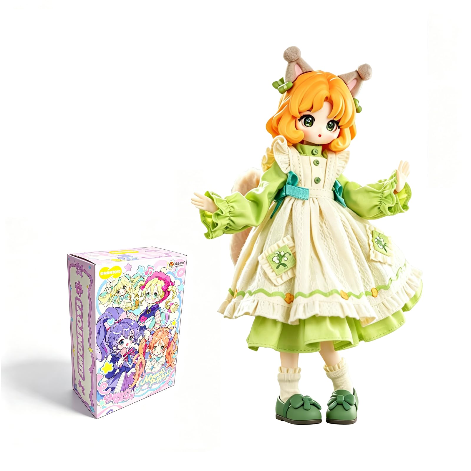 Amazon | ブラインドドール 1/12 BJD 可動フィギュア 普通小狗のカラー