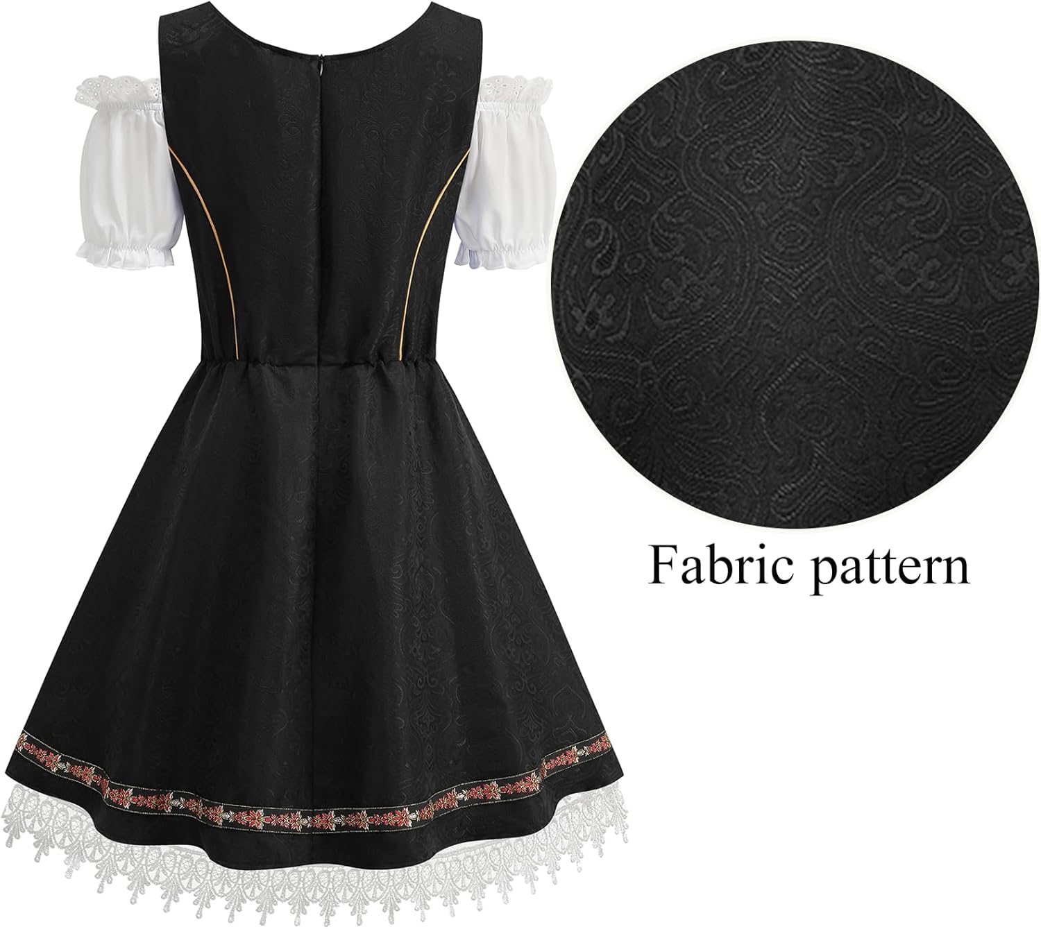 Oktoberfest outfits Dirndl Dress Costume for Women German Traditional Bavarian Carnival - Image 2