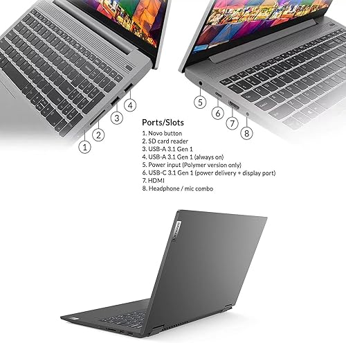 Miniatura 5 de Lenovo Laptop Flex 5, pantalla táctil FHD de 14.0 pulgadas, AMD Ryzen 7 5700U, gráficos AMD Radeon, teclado retroiluminado, lector de huellas