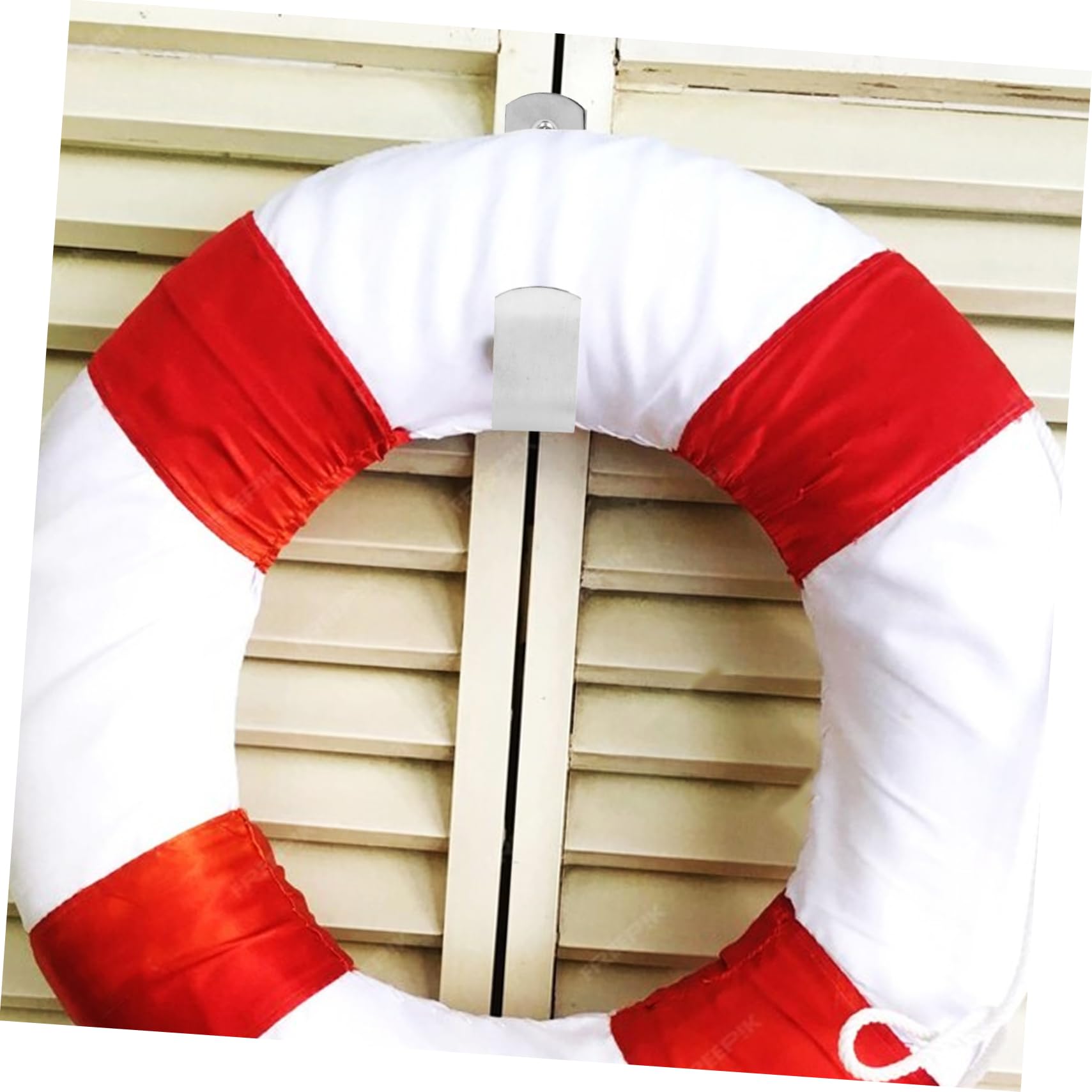 Stainless Steel Life Ring Hanger Rack - Small Size, Space-Saving Life Buoy Bracket for Boats Secure Hook, Silver, 10.70X5.50X2.50CM - Image 4