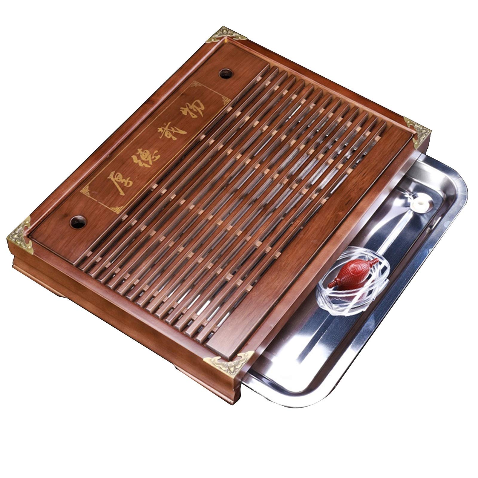 DFGHNBVC Simple Tea Tray, Reservoir Drainage Tea Set, Gongfu Tea Table Serving Tray, Tea Table Tea Box Serving Trays,For Tea Set,Best Gift,B