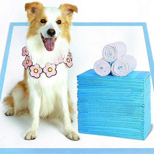 Almohadillas extra grandes para orina de perro y almohadillas de entrenamiento para cachorros de 28 x 34 pulgadas, 40 unidades, almohadillas