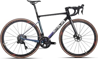 SAVADECK Carbon Disc Brake Road Bike, Phantom9.0 Ultralight Full Carbon bicycle with Shimano Dura Ace R9270 Di2 24 Speed Groupset, 700C Carbon Wheels,Integrate Handlebar Internal Cable Route