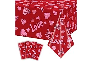 Adorable Disposable Valentine Tablecloth
