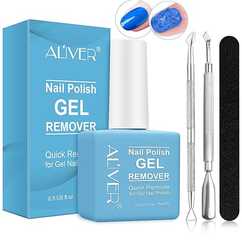 Removedor de esmalte de uñas de gel, removedor de esmalte de uñas para uñas de gel con 1 empujador de cutículas, raspador de uñas y barra de fregar, disponible en Yaxa Peru