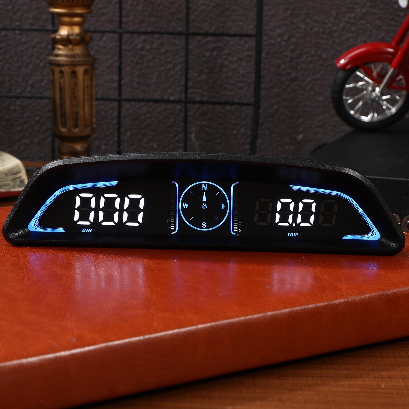 Display Head-up Digitale per Auto con Tachimetro Gps, Allarme Superamento Velocità e Contachilometri Integrato, Materiale Abs e Pc, la Gestione del Veicolo la Guida Sicura
