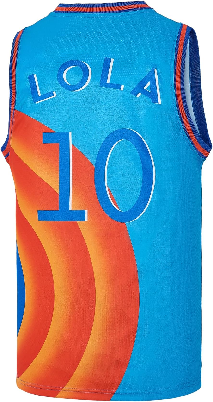 TUEIKGU1 Bugs 10 Lola Space 2 Movie Youth Basketball Jersey for Kids Fit Age 5-18 Boys