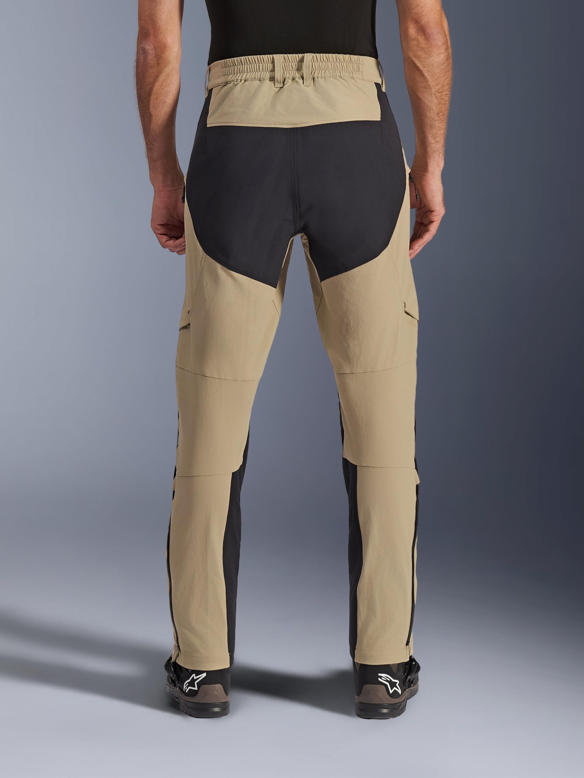 Alpinestars Flex-AST Explorer Pantaloni tessili per motociclette, beige/nero, 3XL