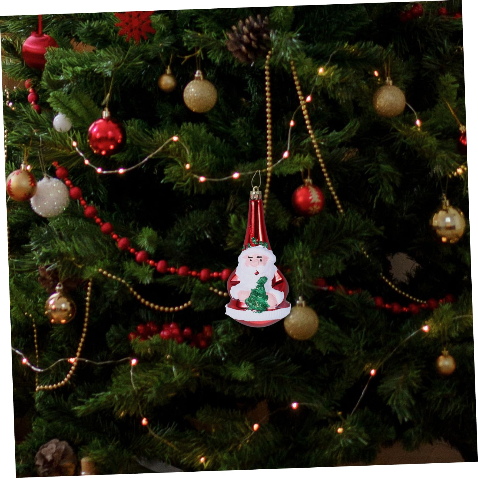 ABOOFAN 4 Set Ornamenti Per L'albero Di Natale Toppers Alberi Pendente Natalizio Ornamento Natalizio Ornamenti Per Feste Di Natale Ornamento in Plastica Per Albero Di Natale 3 Pezzi * 4