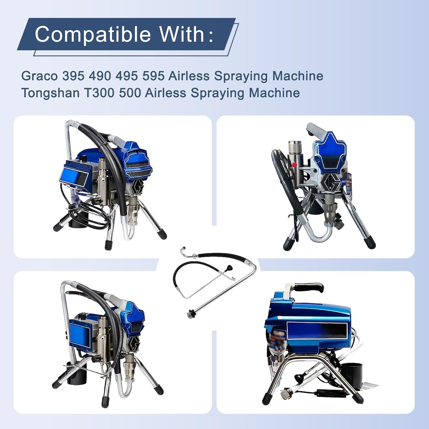 2025 New Reflux Line Sets, Airless Paint Sprayer Accessories, Compatible With Graco 395 490 495 595 And T300 500 Airless Spraying/Line Painting Machine
