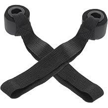 2pcs PVC Door Anchor Resistance Bands for Training Black