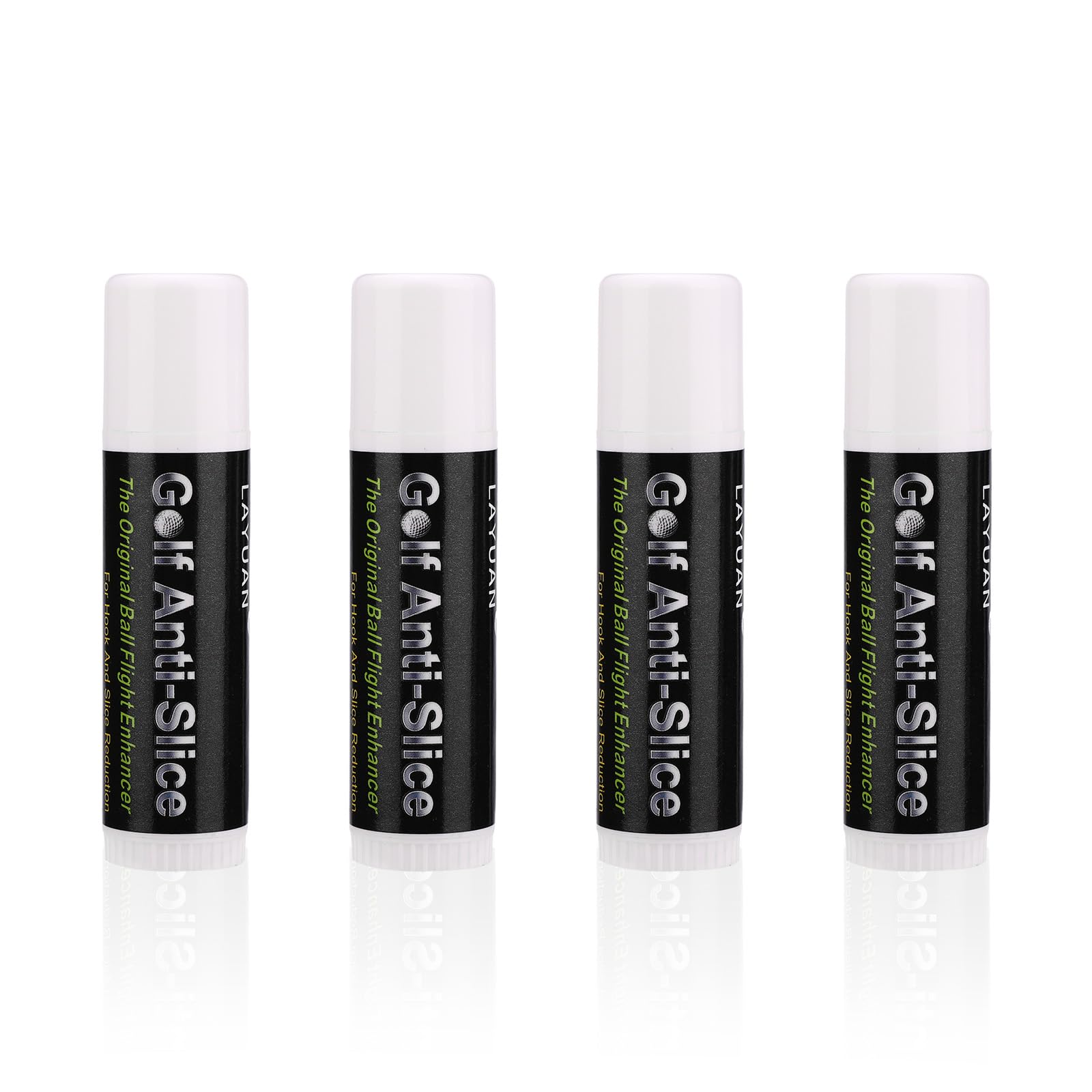 Sinbana 4pcs Golf Anti-Slice Anti-Hook Wax Sticks, Portable Anti Slice Compound to Lessen Side Spin Golf Stick Compound Accessories for Beginners & Casual Golfers