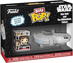 Funko Star Wars Vinyl Figure Han Solo and The Millennium Falcon (Bitty Pop!) Unisex Pop! Standard