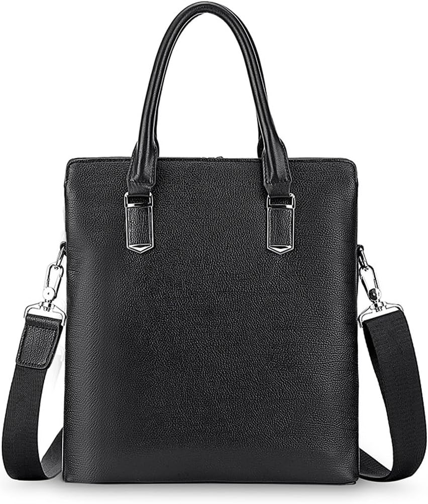 Vertical Briefcase Men's Tote Business Crossbody Bag Large Capacity