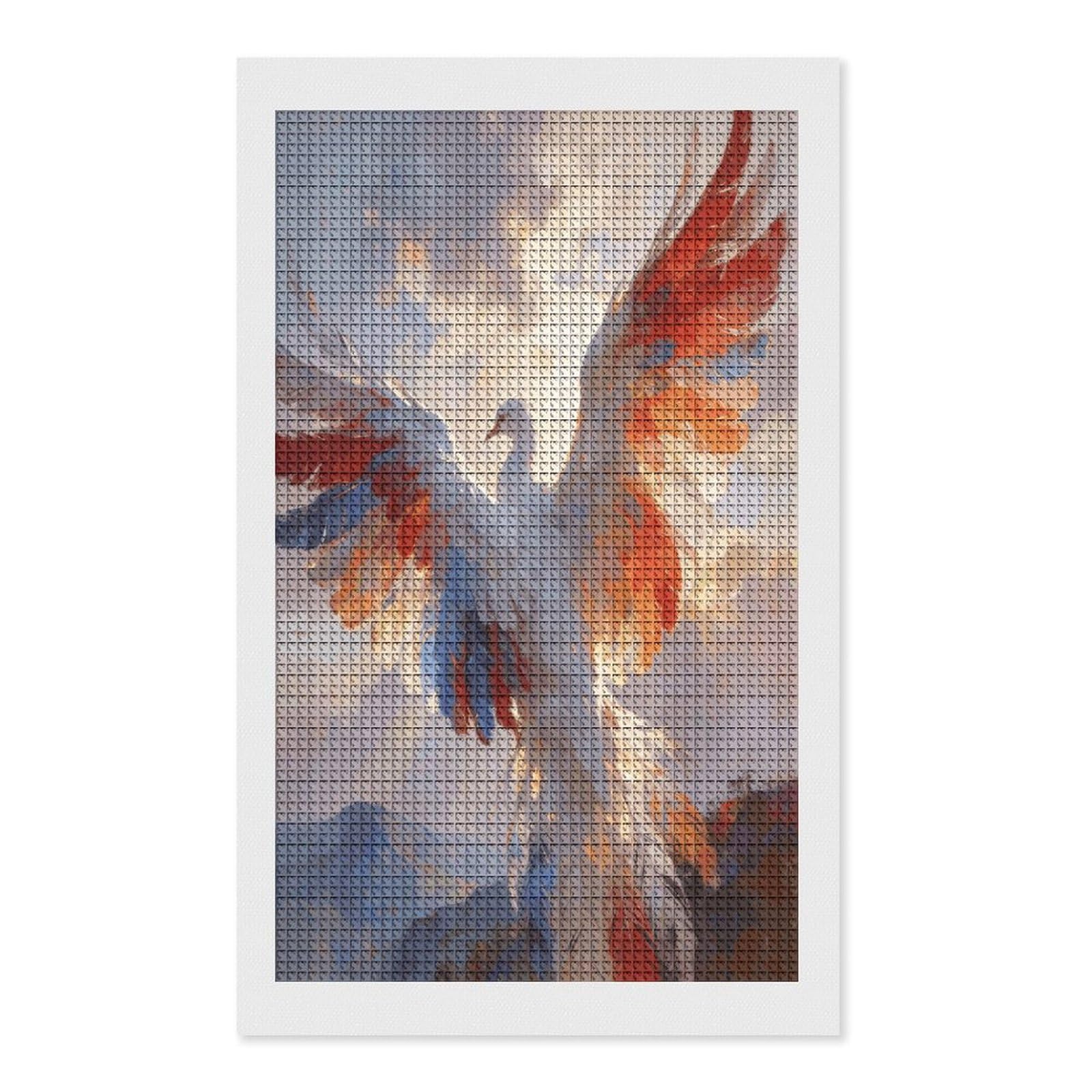 FodPand Plumage Dreamscape Diamond Painting Kit for Beginner Fun 5D DIY Crafts for Adults Diamond Art Kits Square Diamond Art Canvas Painting Gem Art Crafts for Home Wall Decor 12"x20"