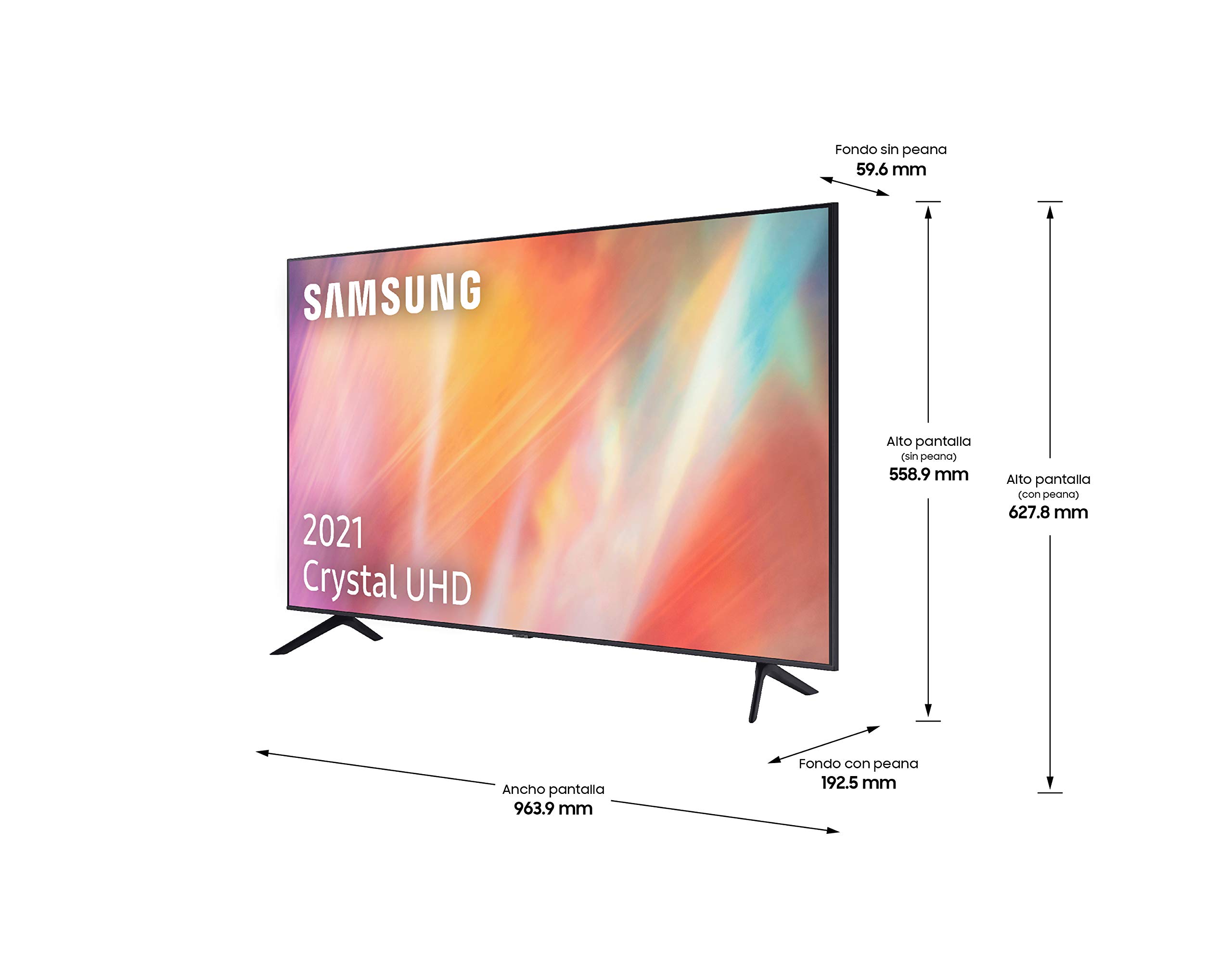 SAMSUNG TELEVISOR 50 UE50AU7105 UHD STV HDR10+ bezramowa