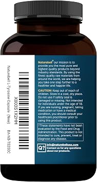 L Tyrosine Supplement, 1,500mg Per Serving, 240 Capsules | Essential Amino Acids Brain Health Support for Memory, Cognitive Health, and Mental Alertness Non-GMO
