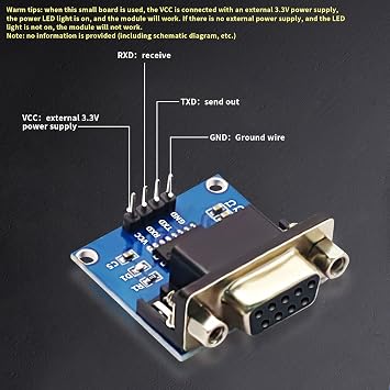 5PCS MAX3232 RS232 to TTL Converter Module 3.3V-5V for Arduino MCU