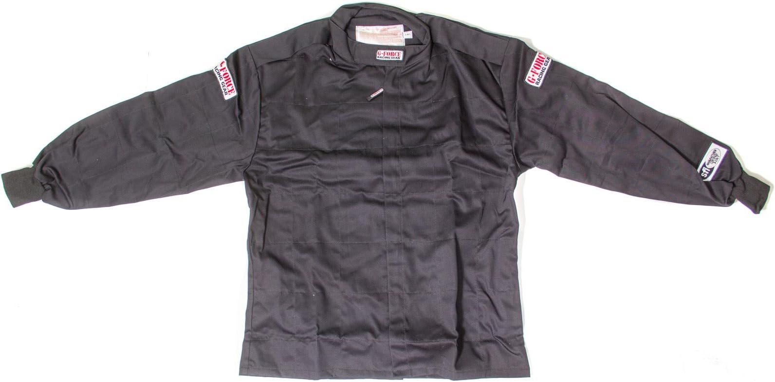 G-Force 4126MEDBK GF 125 Black Medium Single Layer Racing Jacket