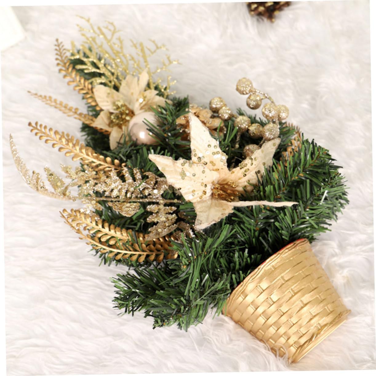 6pcs Christmas Tree Base Stand Smooth Xmas Tree Support for Desktop Decoration Reusable Fixed Holder for Holiday Festivities