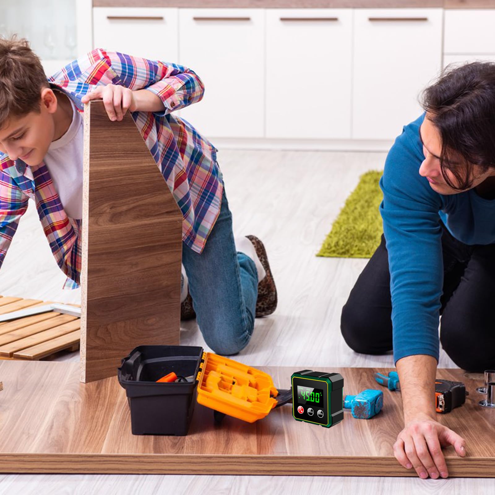 SHAHE Misuratore Di Angolo Digale Goniometro Magnetico - Foto 3