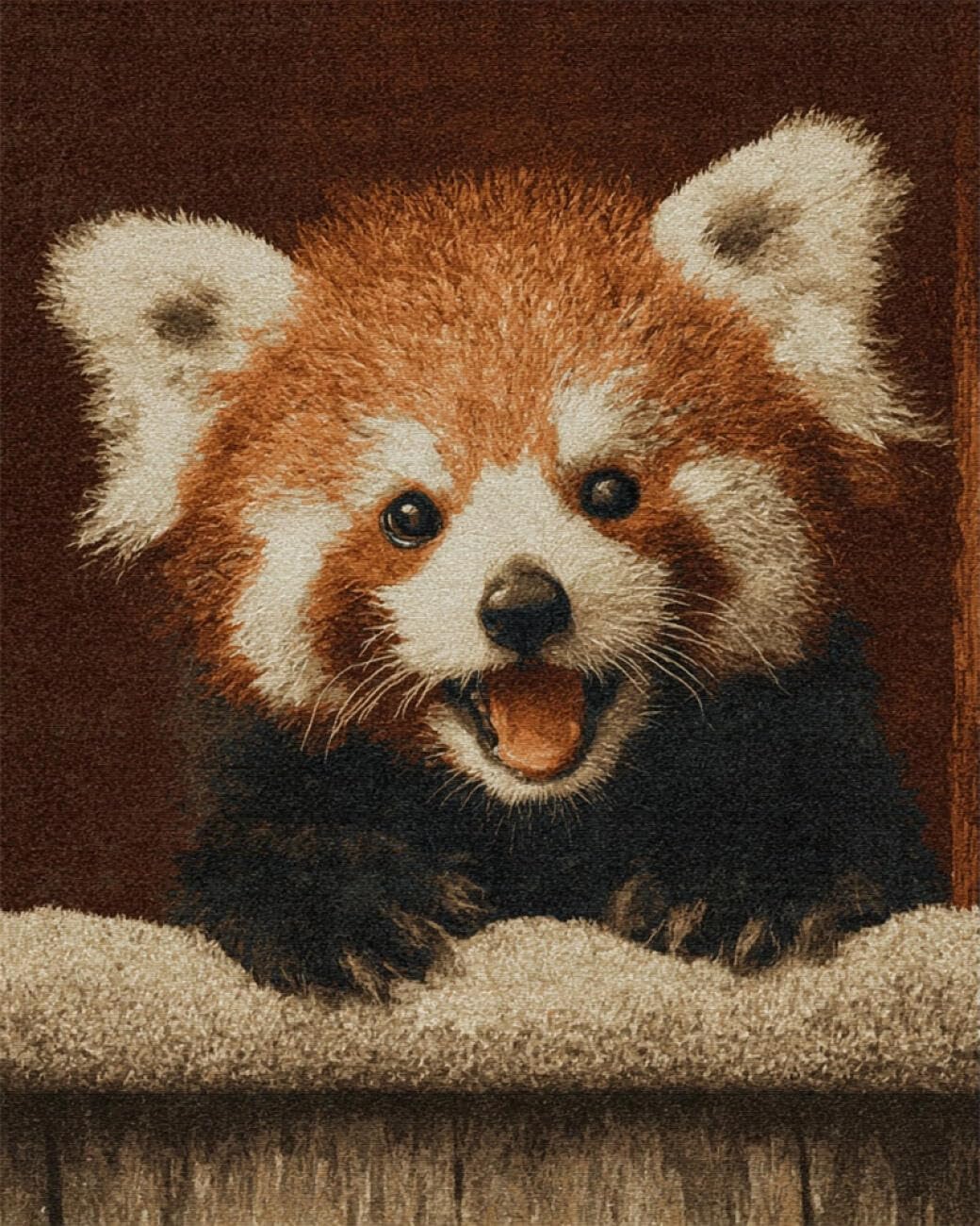 Henypt DIY Latch Hook Rug Kit Cartoon Panda 80x115cm