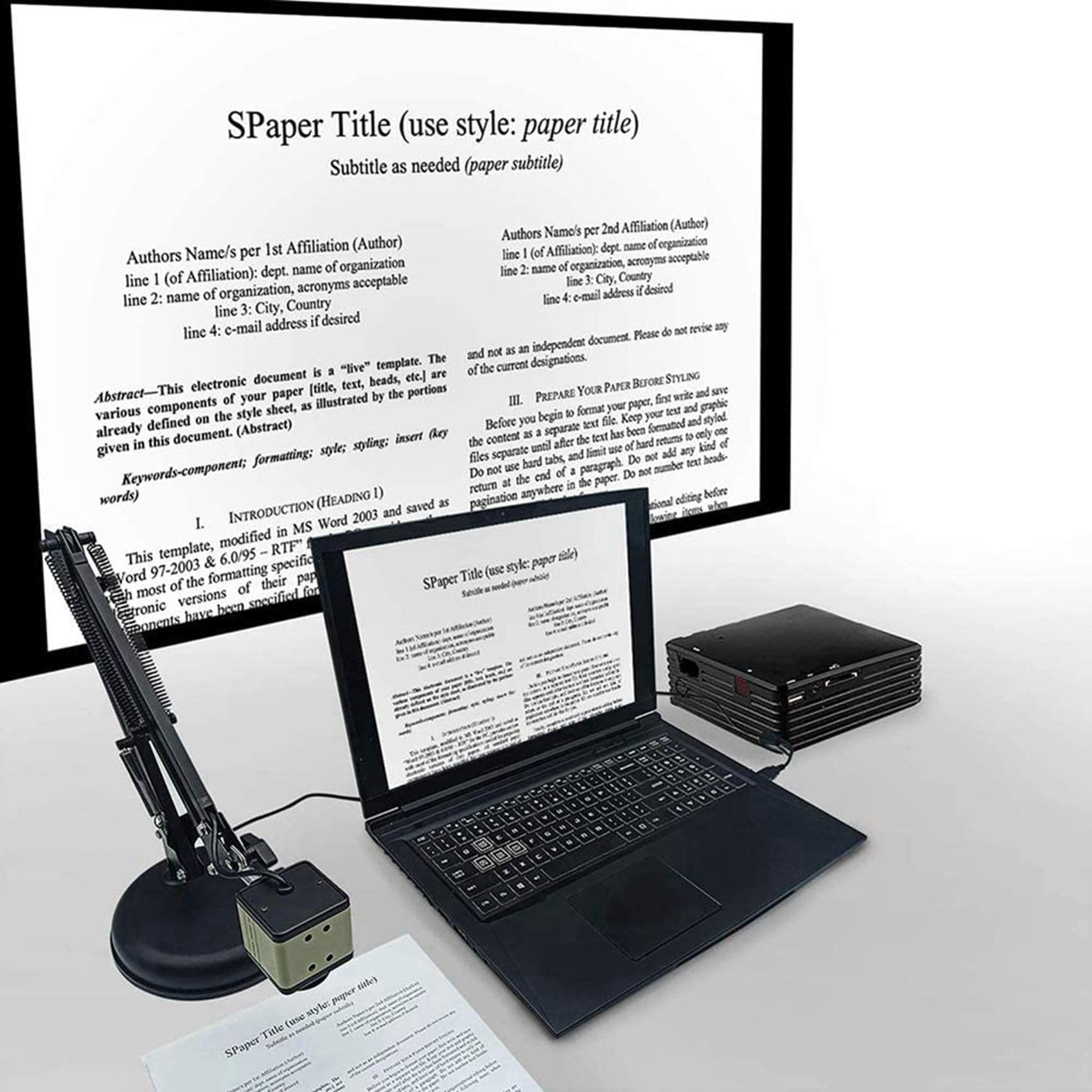 3X Fotocamera per Docenti per Insegnanti, Fotocamera per Documenti USB con Un Automatica da 8 Megapixel per Conferenze Web di Insegnamento Un Distanza