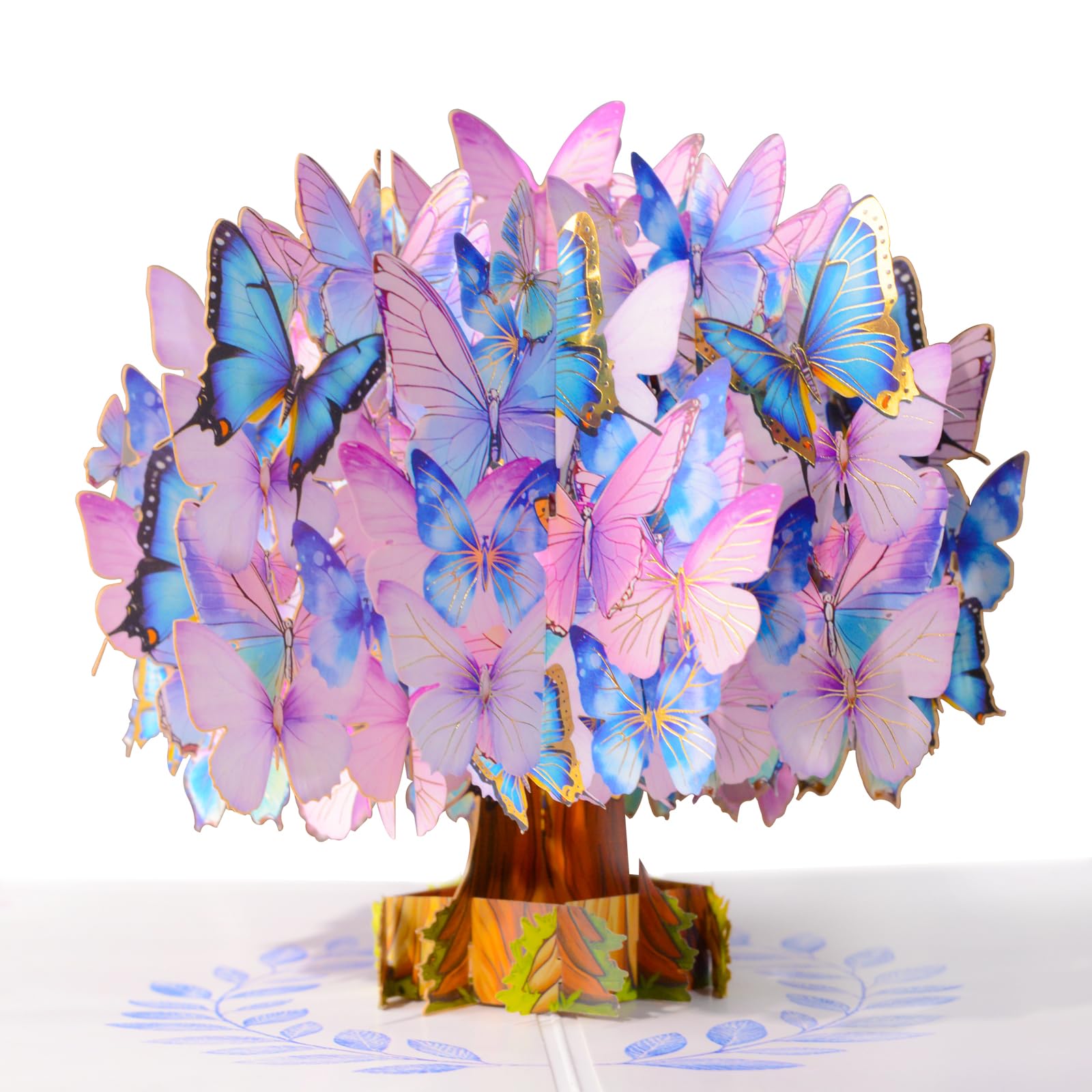 KUKUTrue® Butterfly Tree Pop Up Card, 3D Birthday Cards for Women, Mum, Sister, Wife, Daughter, Anniversary Card, A Thoughtful Gift for Women on Birthdays, Anniversaries, or Other Special Occasions