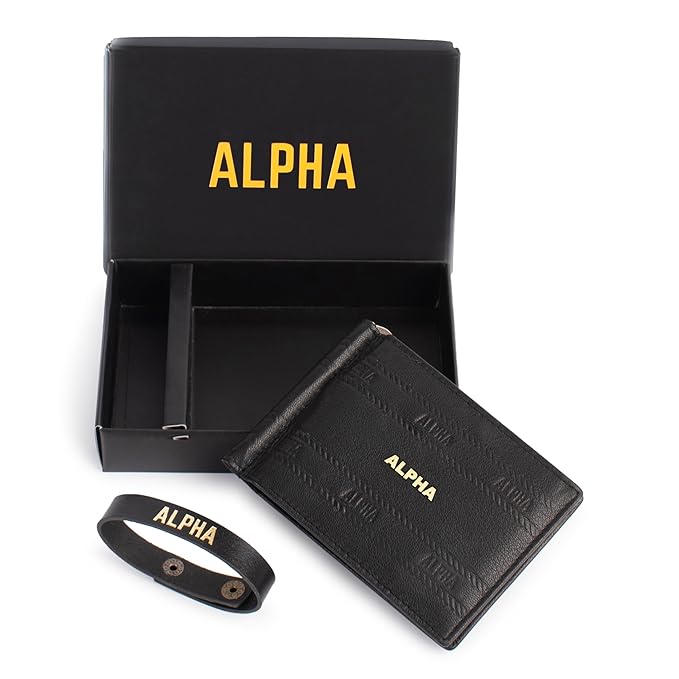 Alpha Premium Leather Mens Wallet | 100% Ethically Sourced Top Grain Leather | Luxury Craftsmanship | Smart Design | RFID Protection | Blending Style with Functionality | Business | Style 18