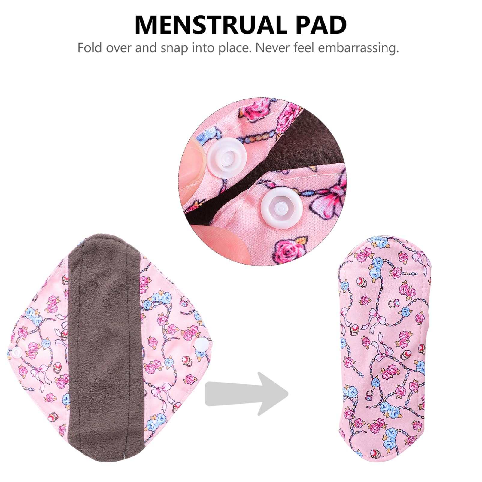 15piezas Compresas Menstruales Reutilizables De Con Tecnología De Absorción Bolsa De Almacenamiento Toallas Sanitarias Ecológicas Para y