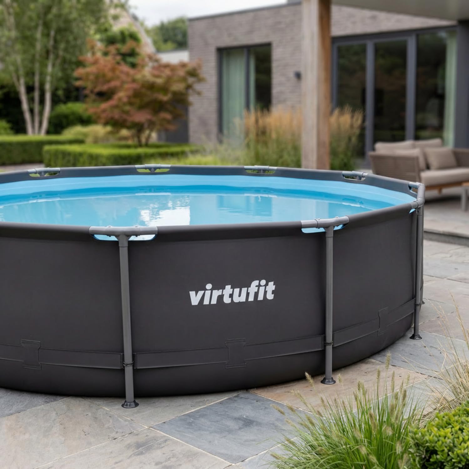 VirtuFit Rundpool Ø305 cm inkl. Filterpumpe Gartenpool