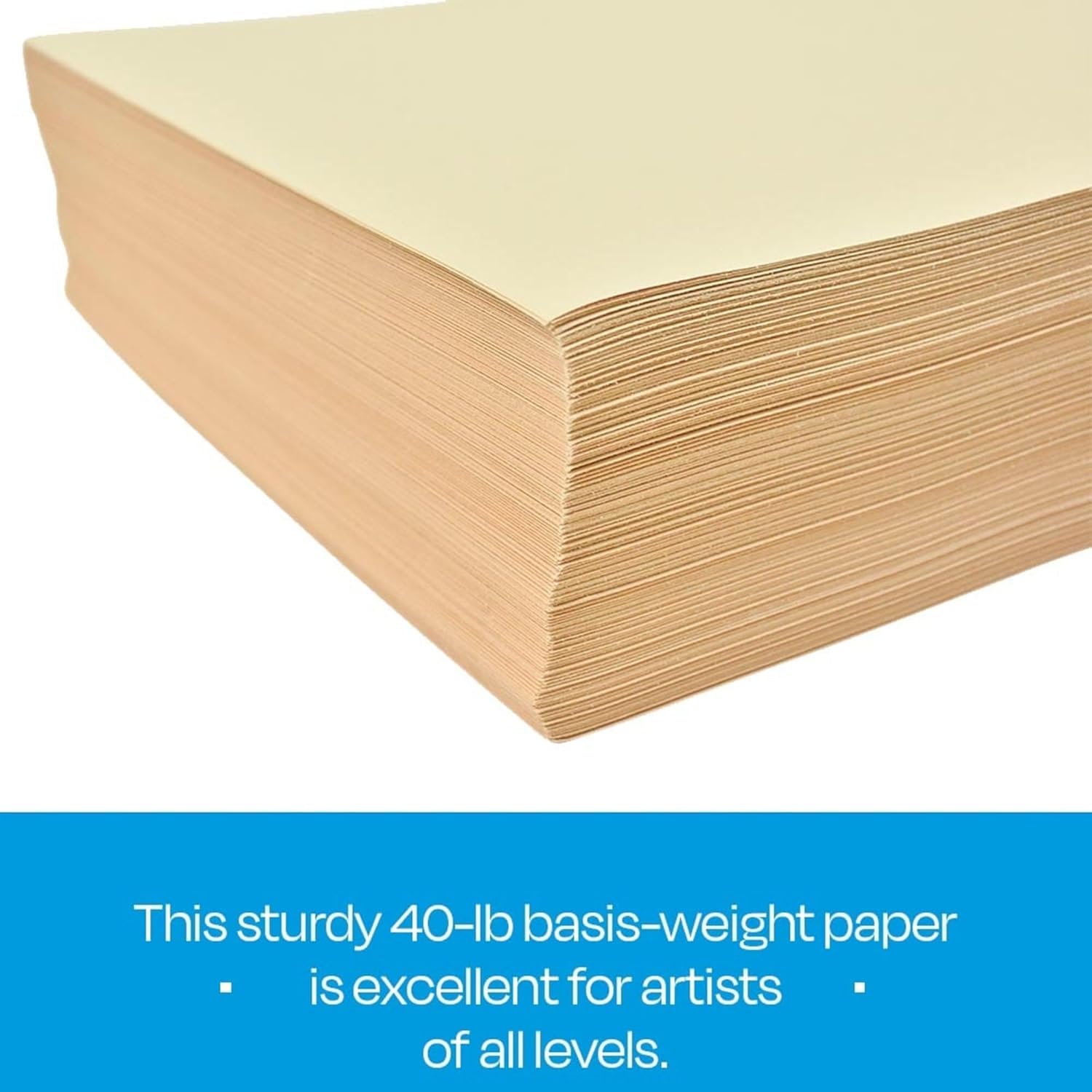 Sax Manila Drawing Paper, 40 Lb., 18 x 24 Inches, Pack of 500 - 085537