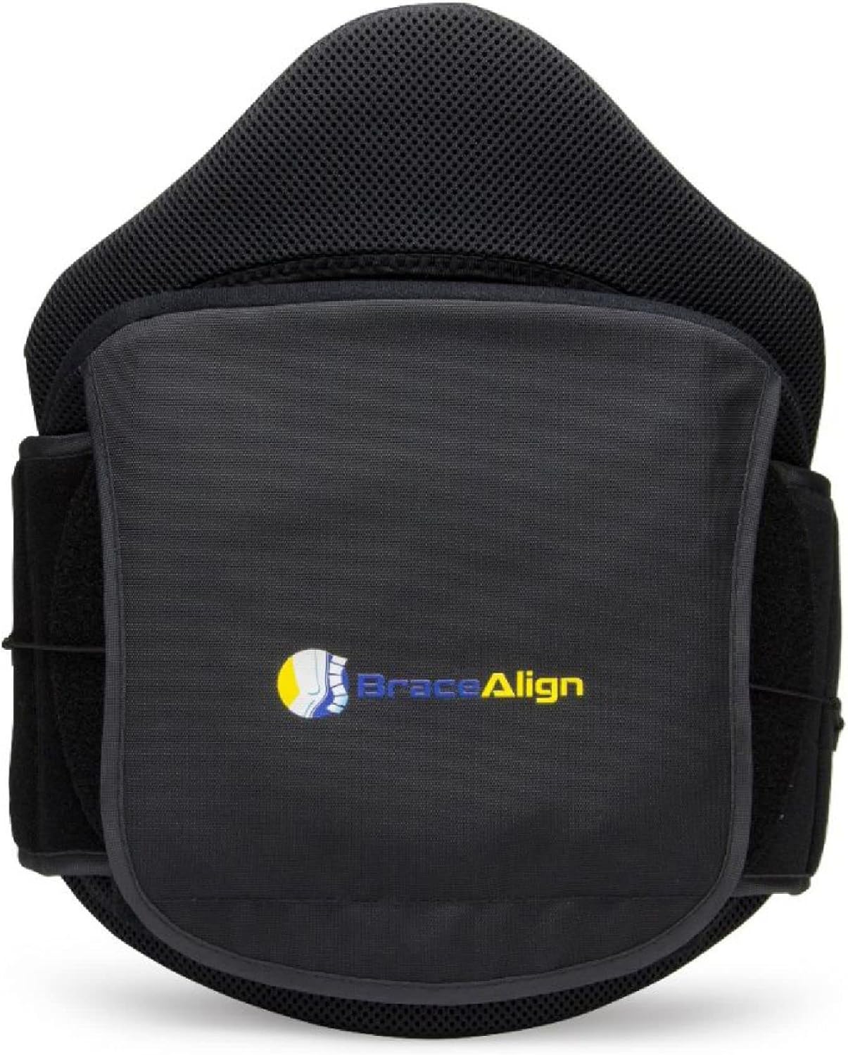 Black Adjustable Lumbar Support Back Brace