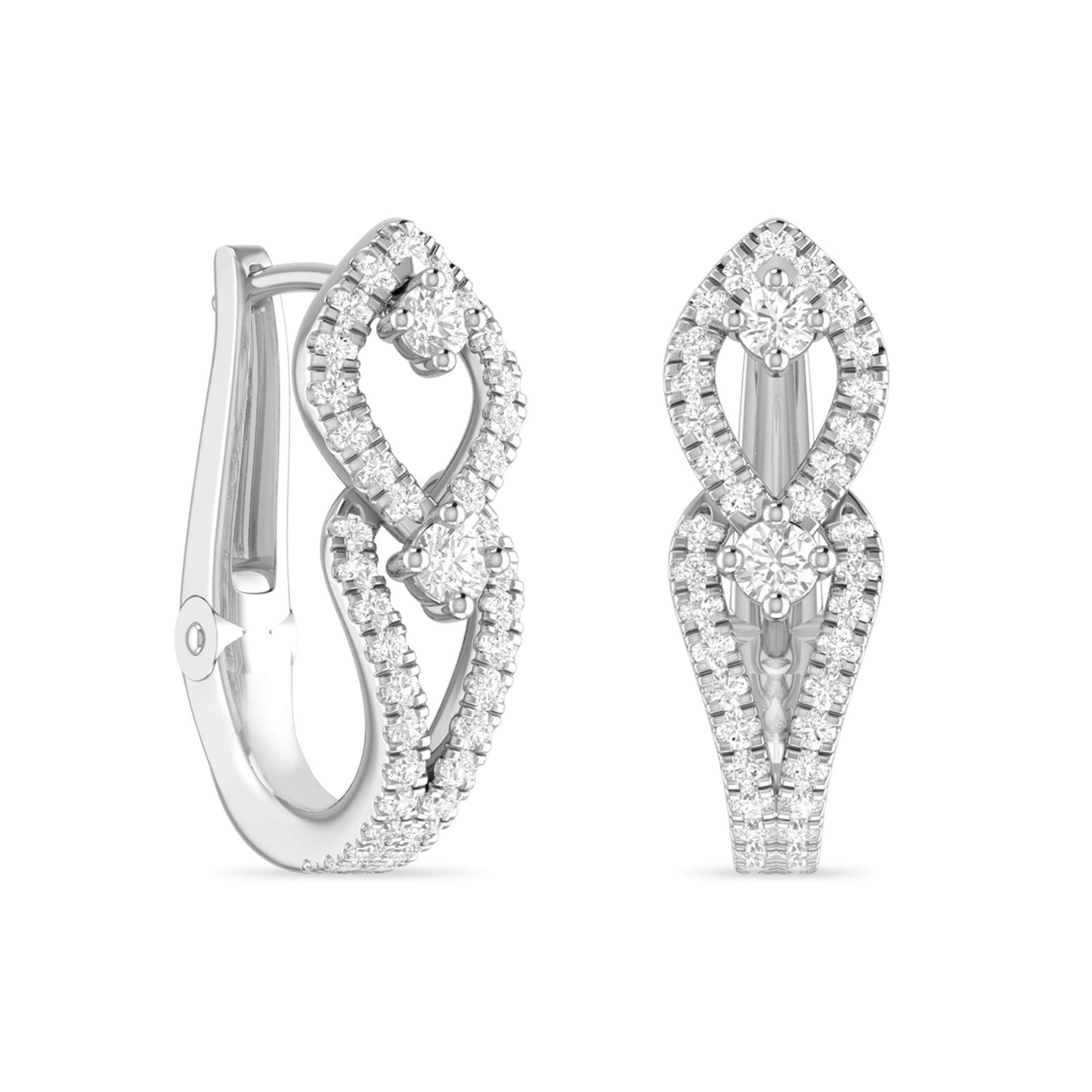pc jeweller White Gold and Solitaire Stud Earrings for Women-picture-14