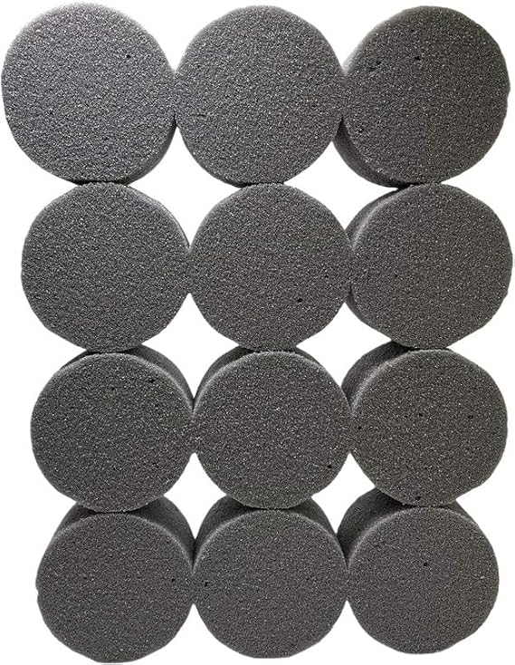 12 Dry Florist Foam Blocks (Cylinder Shape) for Crafts - Flower Arranging Accessories for Wedding