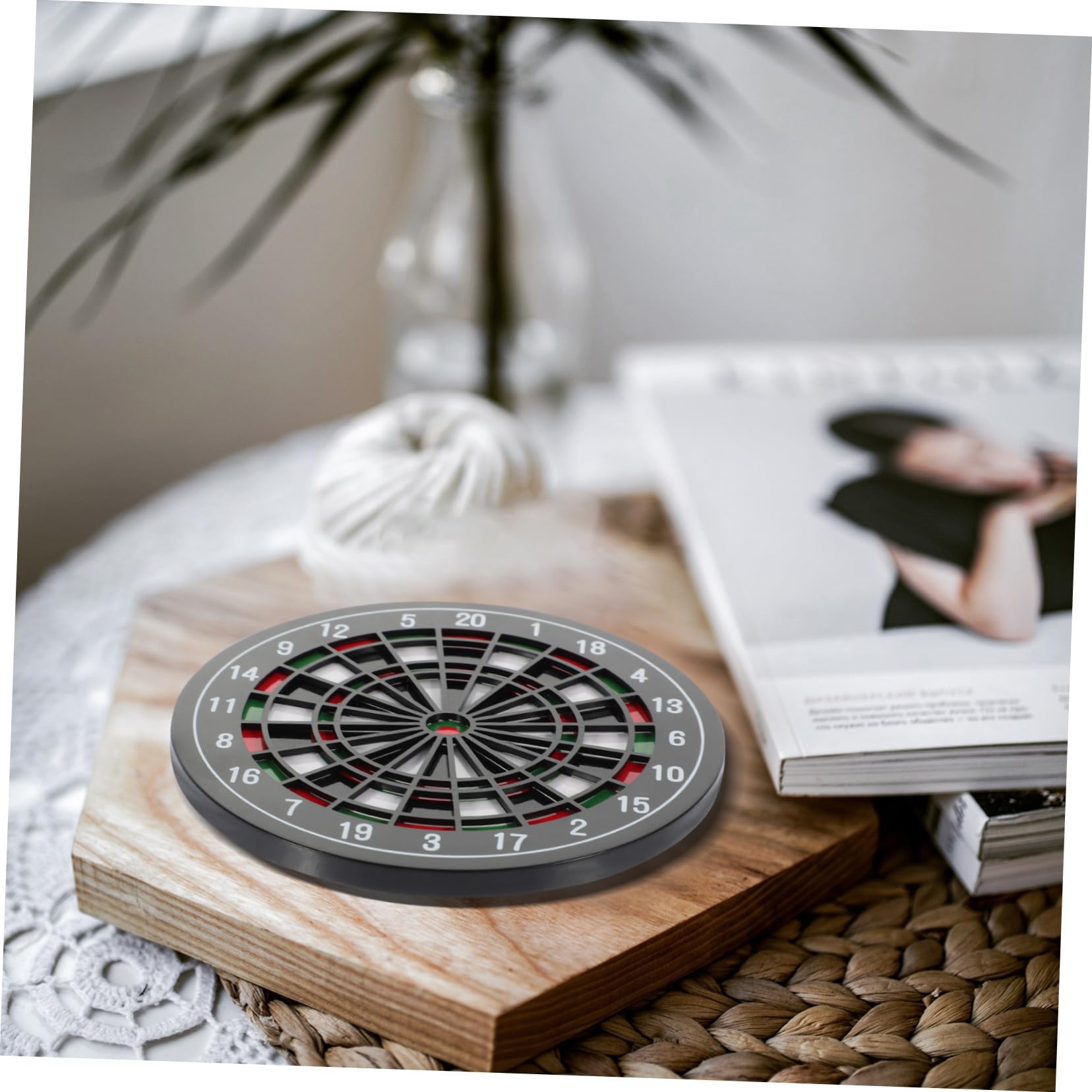 12 Stück rutschfeste Untersetzer aus Pappe Hitzebeständig Tassenpolster für Zuhause Café Tischschutz mit Kreativem Dartboard Design