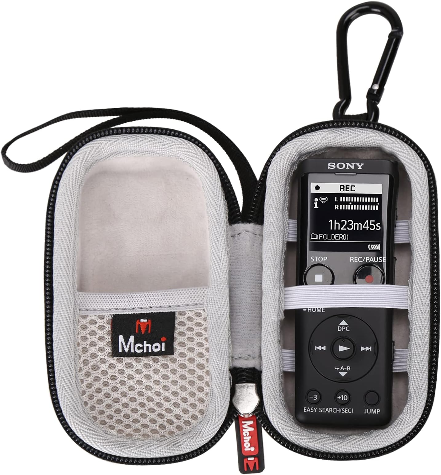 Hard Voice Recorder Case for Sony ICD-UX570 / ICD-PX370/ EVISTR 16GB Digital Voice Recorder, Case Only