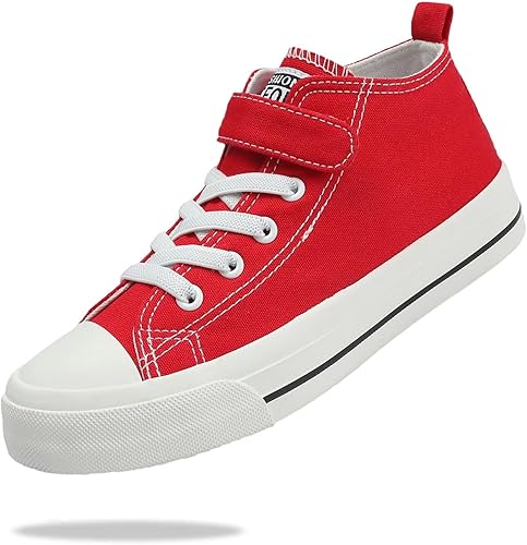 Zapatos deportivos ligeros de lona para niños y niñas, para correr, clásicos, con correa ajustable