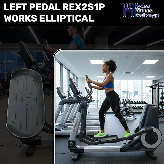 Life Fitness X1 Elliptical Left Pedal Replacement REX2S1P | OEM Crosstrainer Foot Pedal Platform | Fits X1-XX00-0104 X1-XX00-0203 X1-XX00-0303 | 16 x 7 x 3