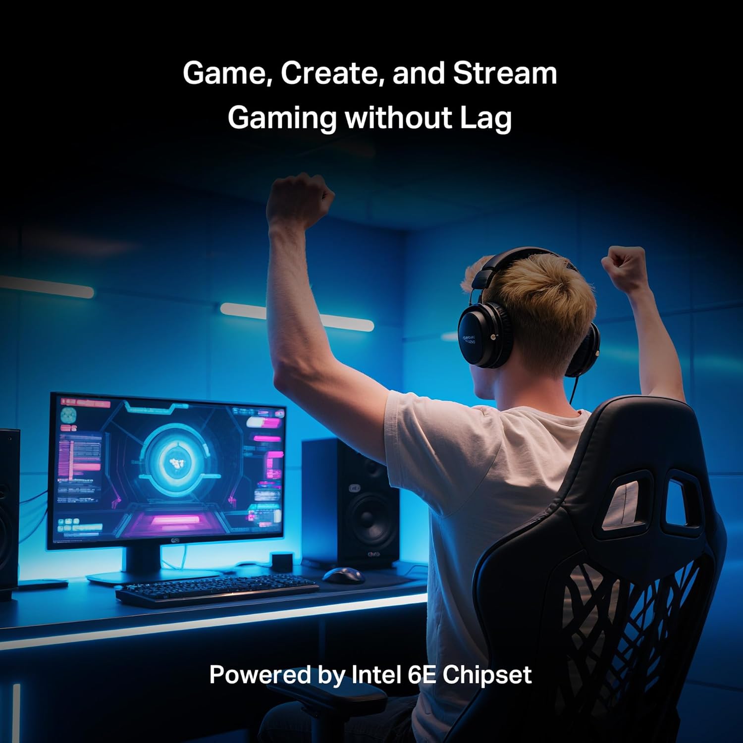 TP-Link AXE5400 WiFi 6E PCIe WiFi Card for Desktop PC (Archer TXE73E), Up to 5.4 Gbps Tri-Band Wireless Card | 6 GHz | Low-Latency | Bluetooth 5.3 | WPA3 | Low-Profile Single Antenna | OFDMA, MU-MIMO