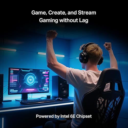 Vista 26 de TP-Link WiFi 6E Intel AX210 AXE5400 PCIe WiFi Card para PC de escritorio - (Archer TXE72E), Bluetooth 5.3, WPA3, 802.11ax Adaptador inalámbrico