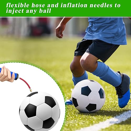 Vista 4 de 2 Set Hand Pump for Balls, Sports Ball Pump for Soccer, Basketball, Volleyball, Football, Air Pump for Balls, Portable Ball Pump with Inflation