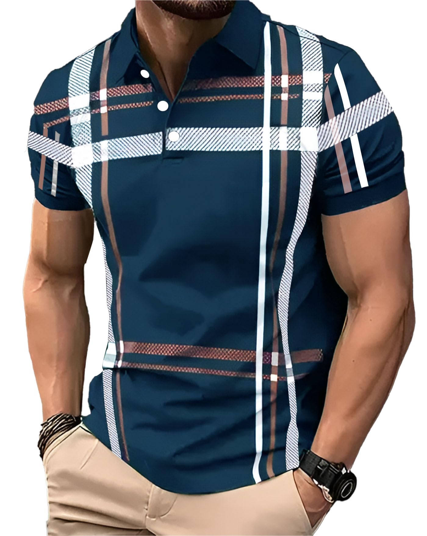 ausk Men Polo Half Sleeve T-Shirt-picture-47