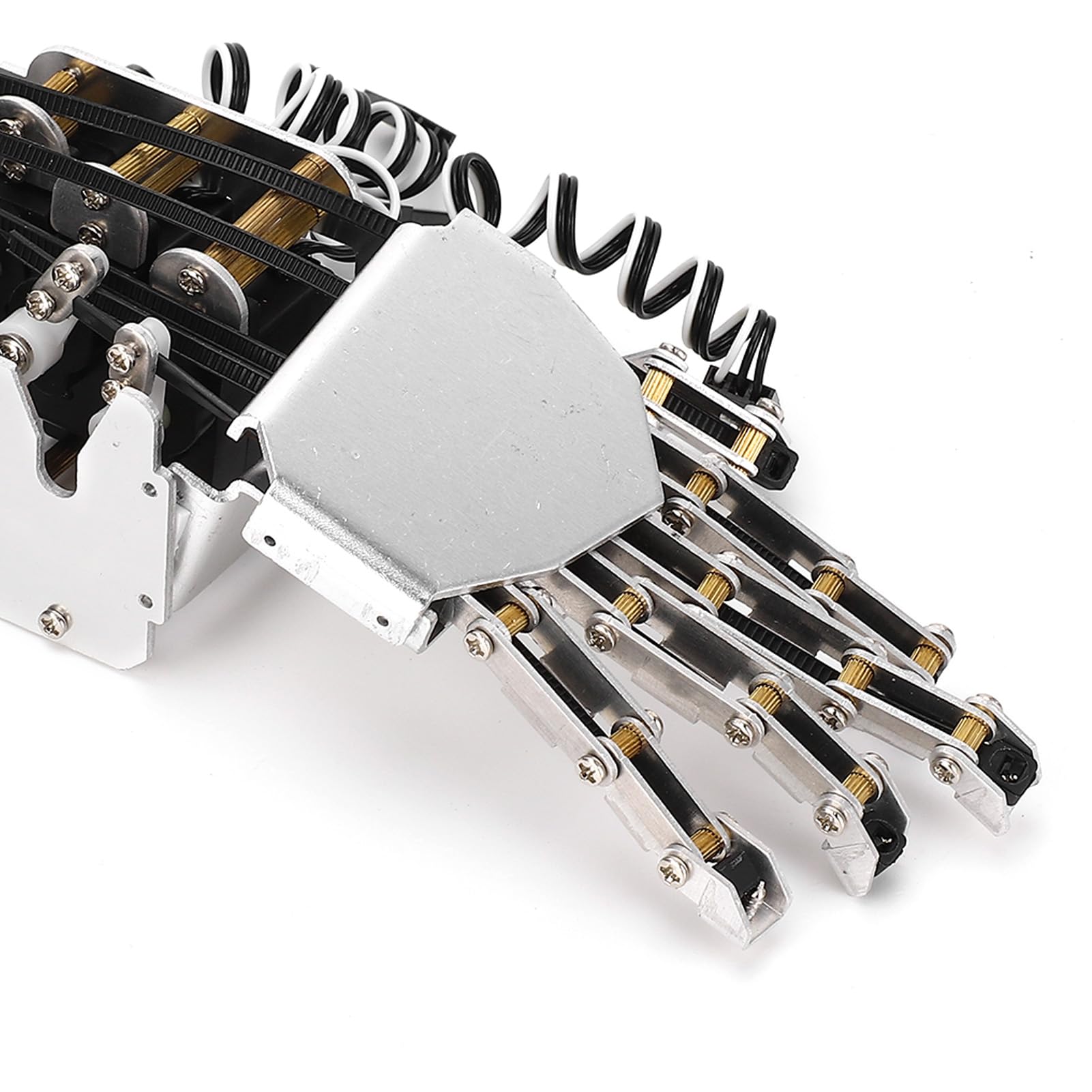 Ausla Zestaw Robota Ręcznego, Metalowa Ręka Robota z 5 Analogowymi Serwami, Prawa Mechaniczna Ręka w Skali 1 1, Ruch Palca 180 Stopni do Rozwoju i Nauki Robotyki