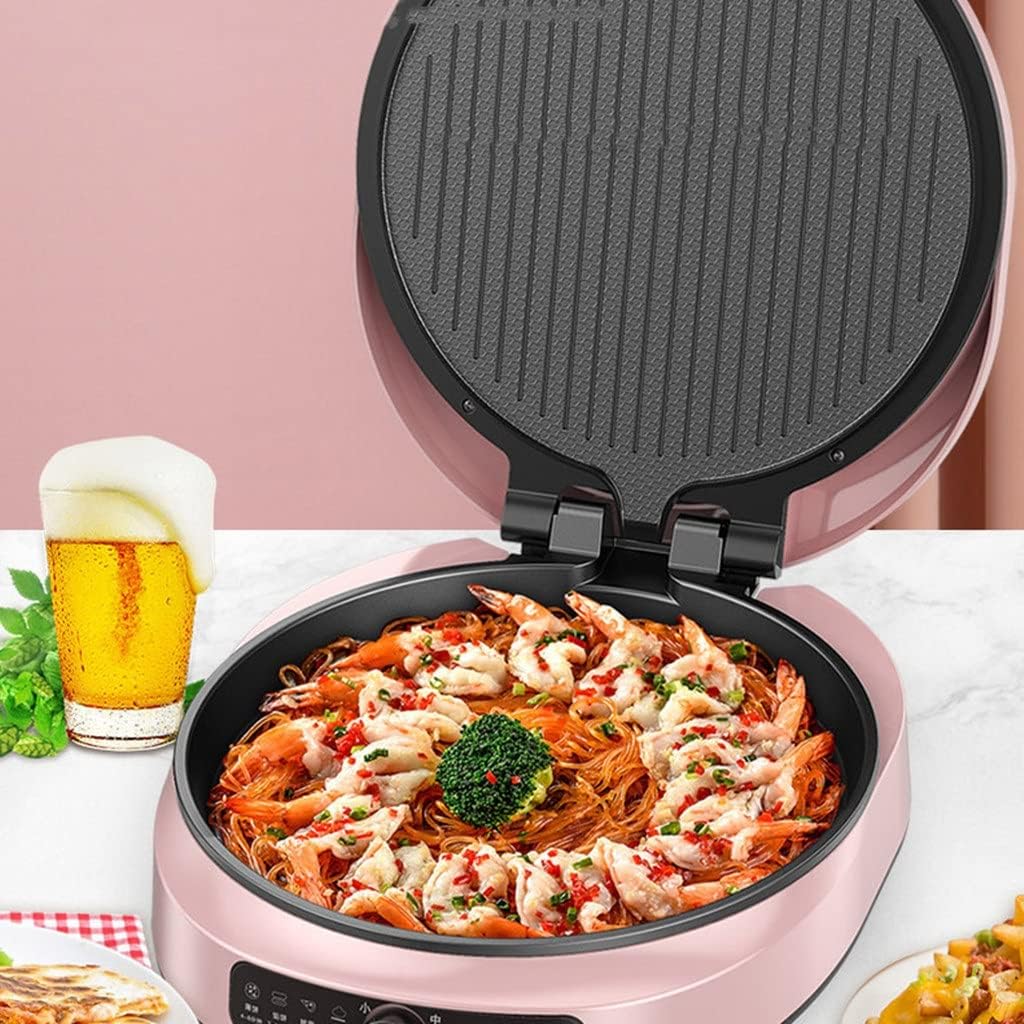 110V/1600W Electric Baking Pan Suspended Sided Heating Intelligent Constant Temperature Pancake Machine