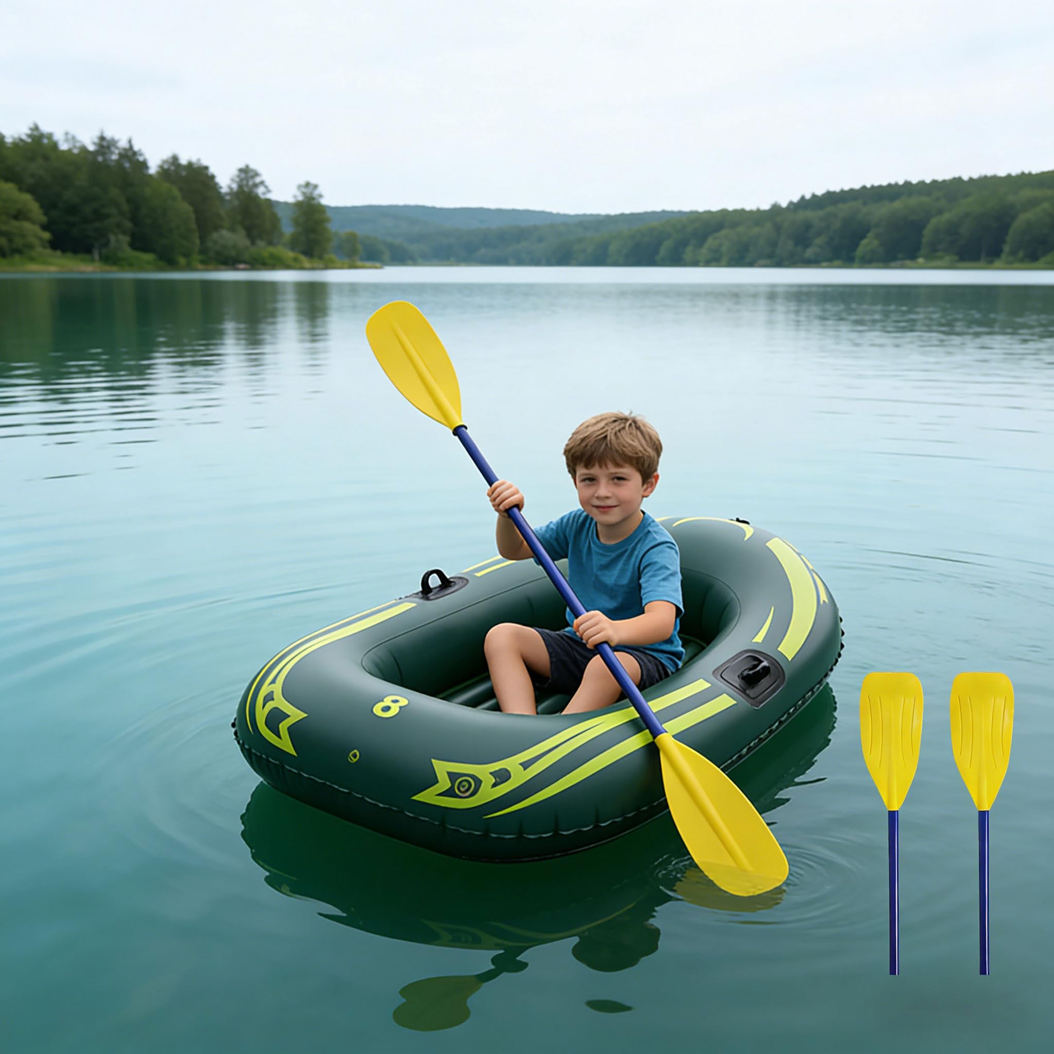 Véhicule gonflable compact, adapté aux petits, montre la qualité naturelle et les flotteurs d'eau rapides pour la saison