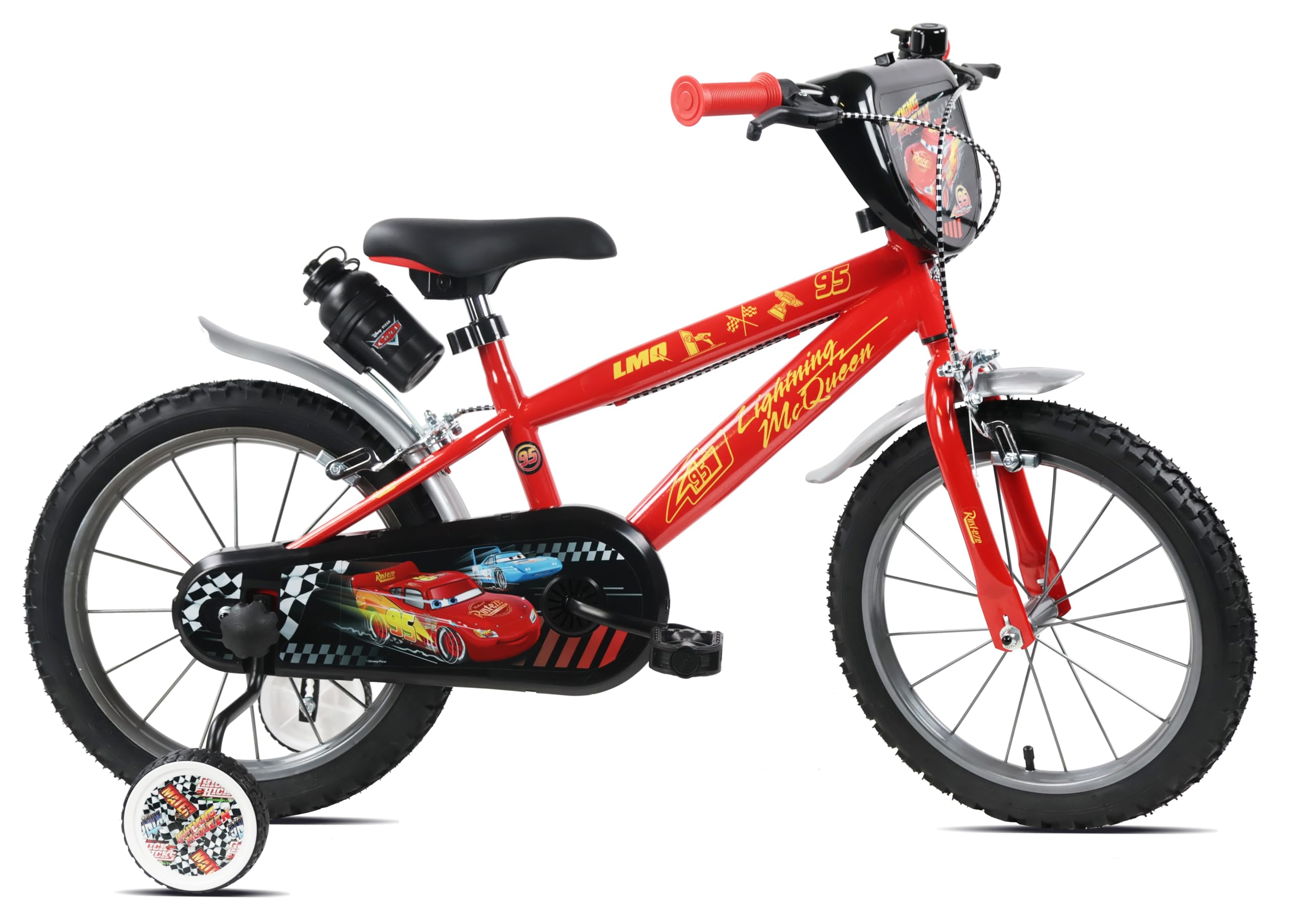 Denver Disney Cars Kids Bicycle - 16 inch - Steel - Red